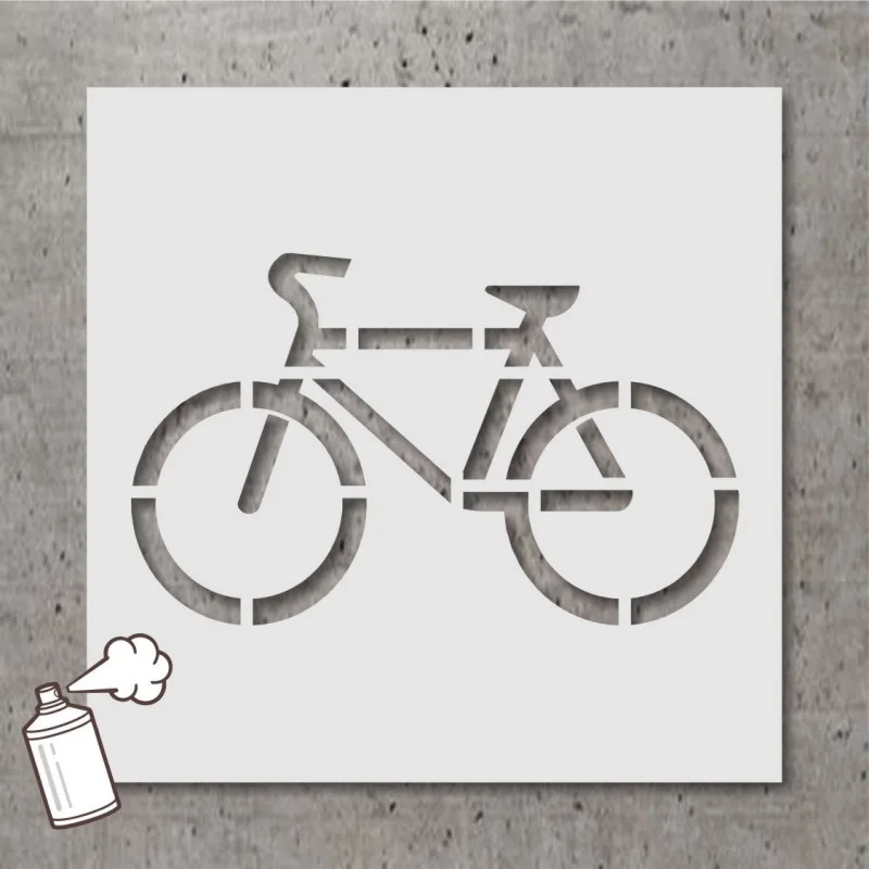 Șabloane pentru marcaje piste de biciclete - Simbol Bicicletă Profesional