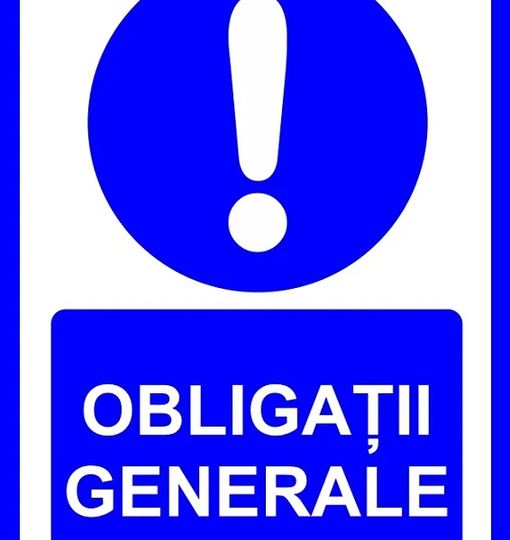 Placuta pentru obligatii generale