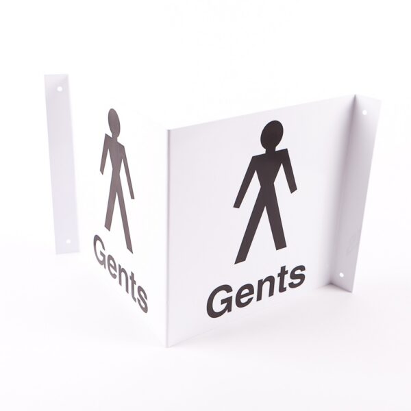 Placă personalizată pentru toaletă bărbați - Dublă, cu fețe separate și mesaj personal