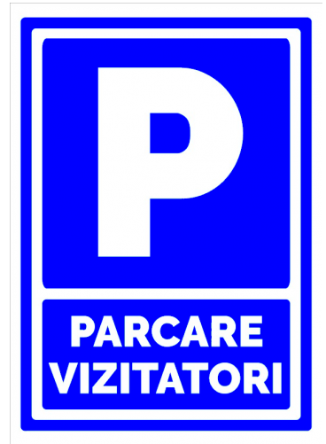 Indicator pentru parcare vizitatori