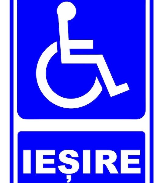Semn de iesire pentru persoane cu handicap