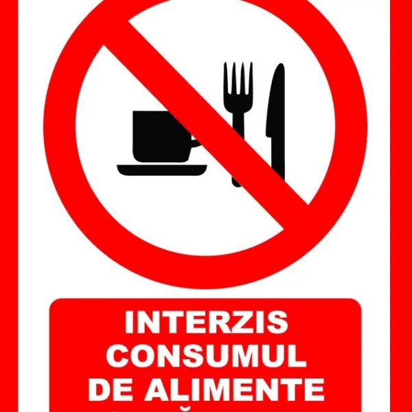 Placute interzis consumul cu alimente si bauturi