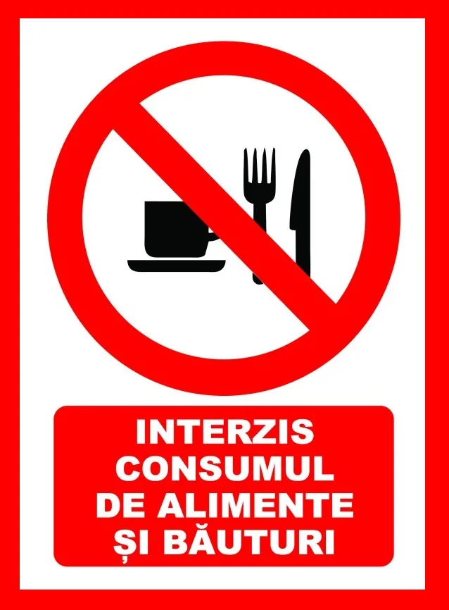 Placute interzis consumul cu alimente si bauturi