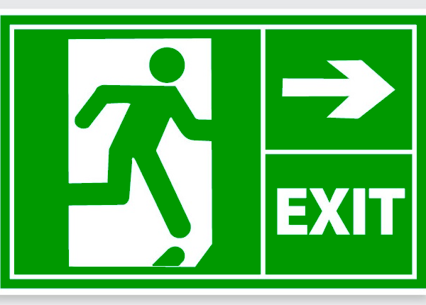 Semn pentru prim ajutor exit dreapta