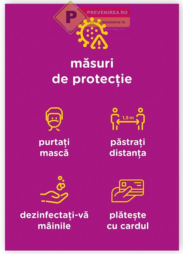 Placuta pentru masuri de protectie