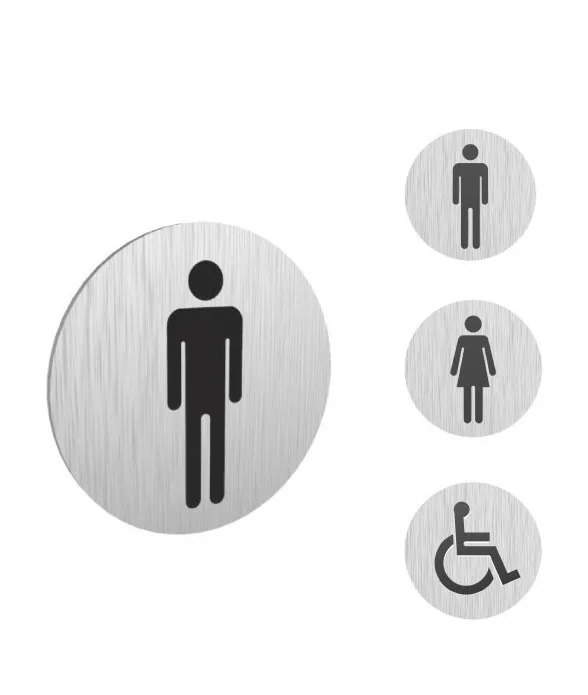 Etichete și Stickere Aluminiu pentru WC - Personalizate cu Text sau Simbol