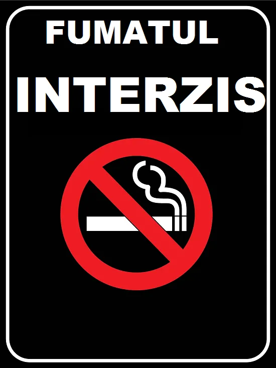 Placuta de interzicere fumatul interzis