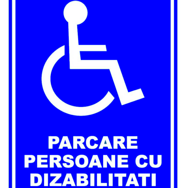Semn de parcare persoane cu dizabilitati