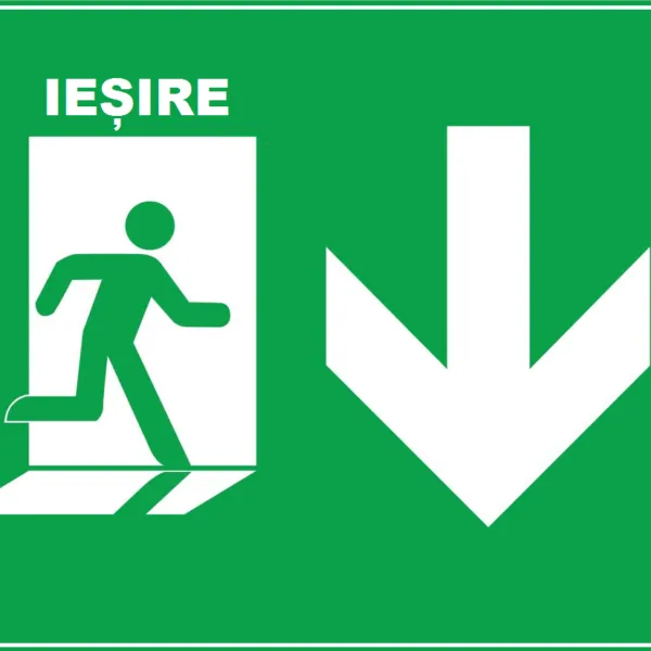 Placuta pentru iesire de siguranta in caz de urgenta
