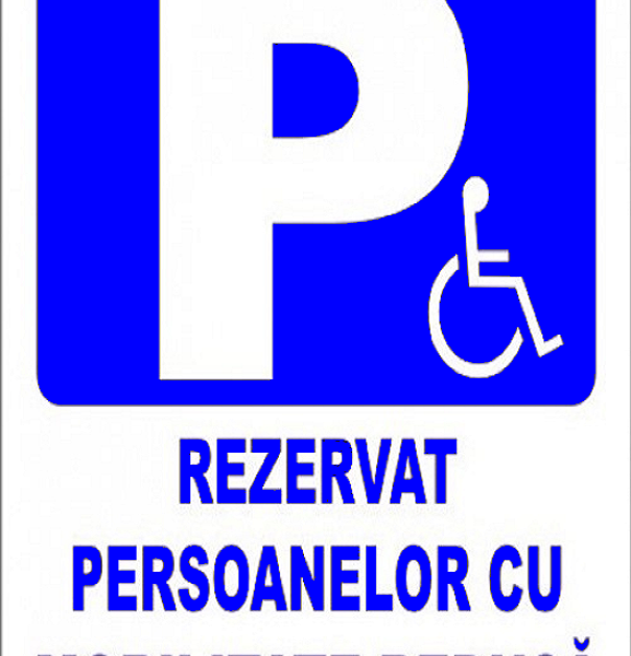 Semn rezervat persoanelor cu mobilitate redusa