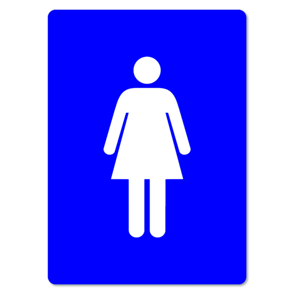 Plăcuță profesională pentru WC femei - Ideală pentru spații comerciale și birouri
