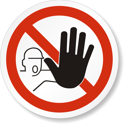 Etichetă de Siguranță - Acces Interzis Persoanelor Neautorizate | Protejează-ți Spațiile