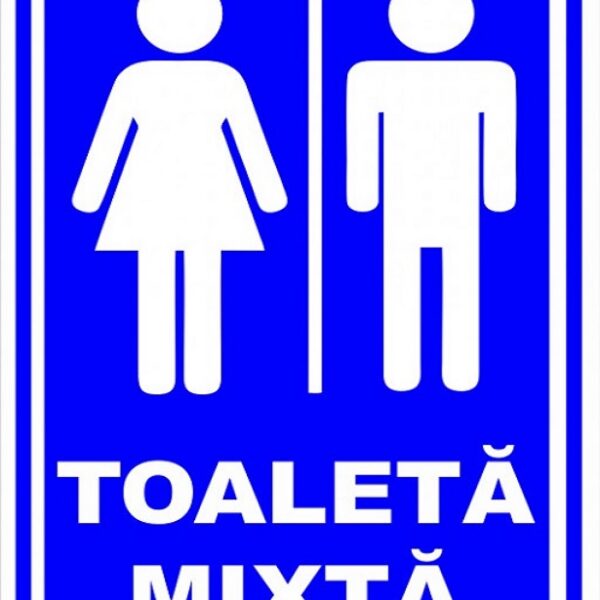 Semn de toaleta mixta