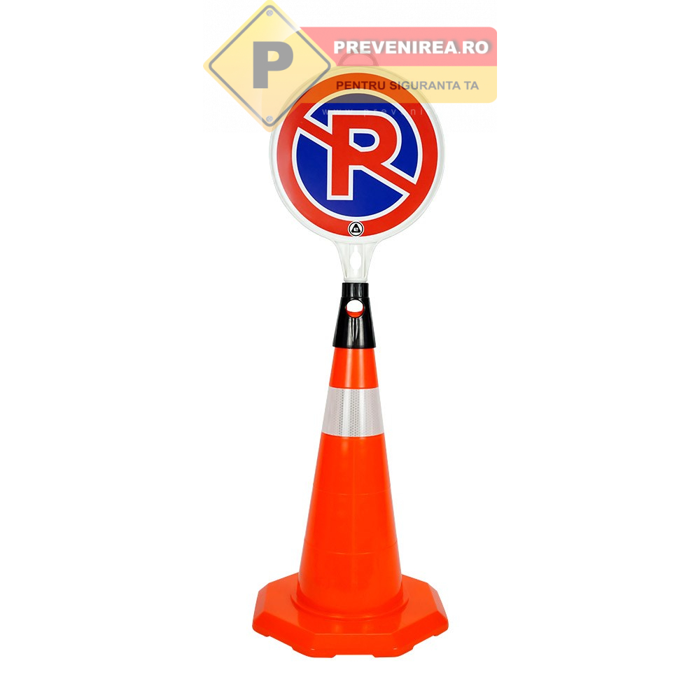Con de Protecție Flexibil din TPE - 52 cm cu Folie Reflectorizantă