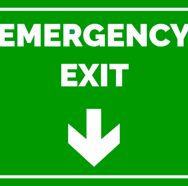 Indicator emergency exit