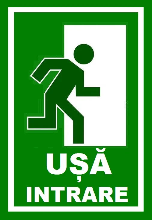 Placuta pentru usa de intrare