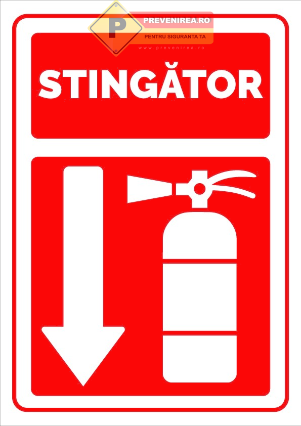 Indicatoare cu Săgeată pentru Stingător