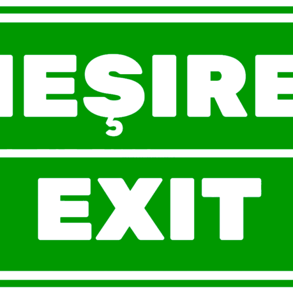 Semn exit iesire