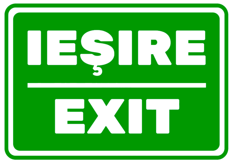 Semn exit iesire