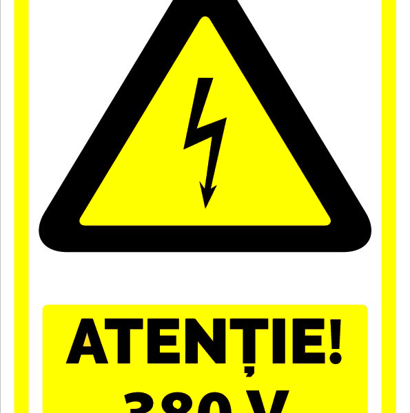 Indicator Atenție 380V - Semnalizare tensiune electrică trifazată