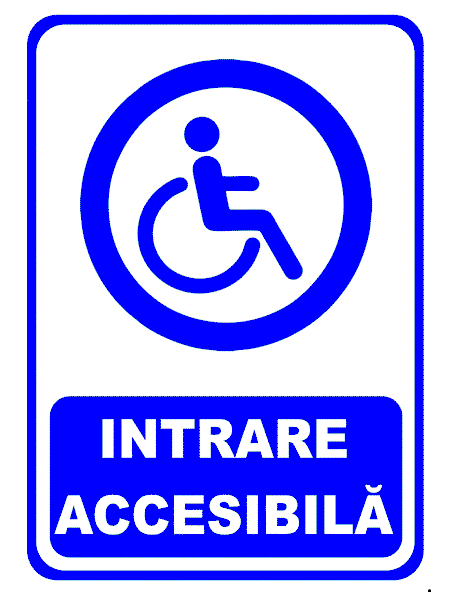Semn pentru intrarea accesibila