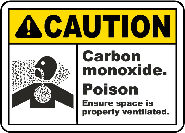 Indicator de Avertizare Monoxid de Carbon - Otravă | Siguranță și Ventilare Corectă
