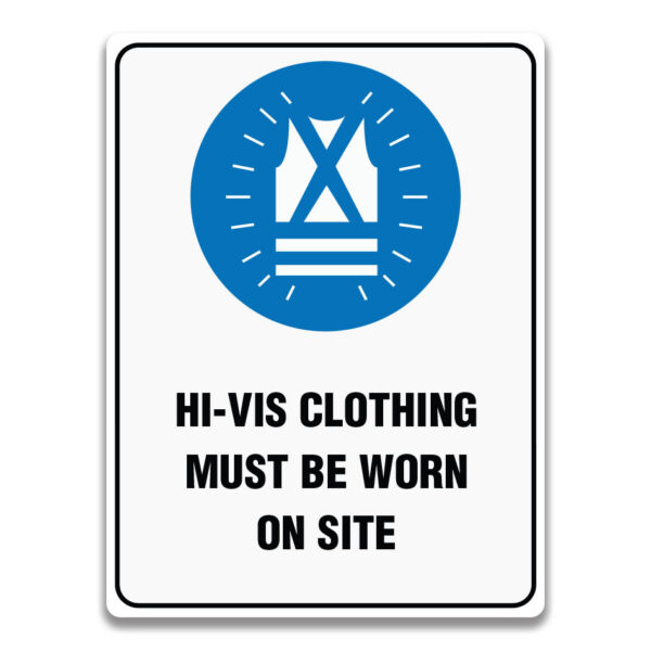 Indicator Îmbrăcăminte Hi-Vis obligatorie pe șantier