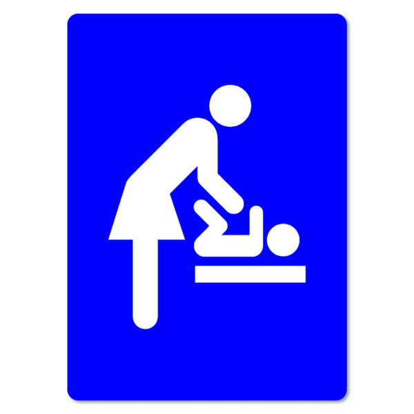 Semn de Ușă Mama și Copil pentru Schimb Bebelusi