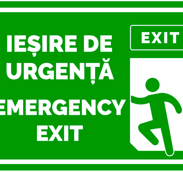 Semn de iesire de urgenta emergency exit