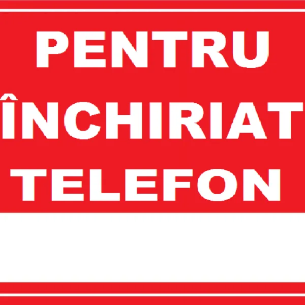 Placuta reflectorizanta pentru inchiriat