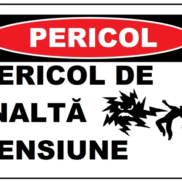 Placuta pericol de inalta tensiune