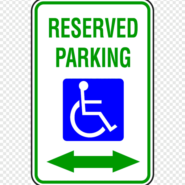 Sign reserved parking