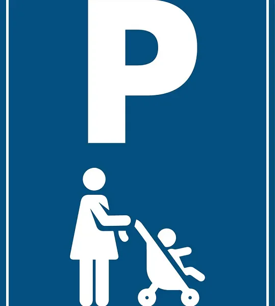 Placuta reflectorizanta pentru parcare mama si copil
