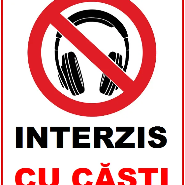 Placuta interzis cu casti