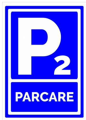 Indicator Loc de Parcare Personalizat cu Număr - Plăcuță Auto Personalizată