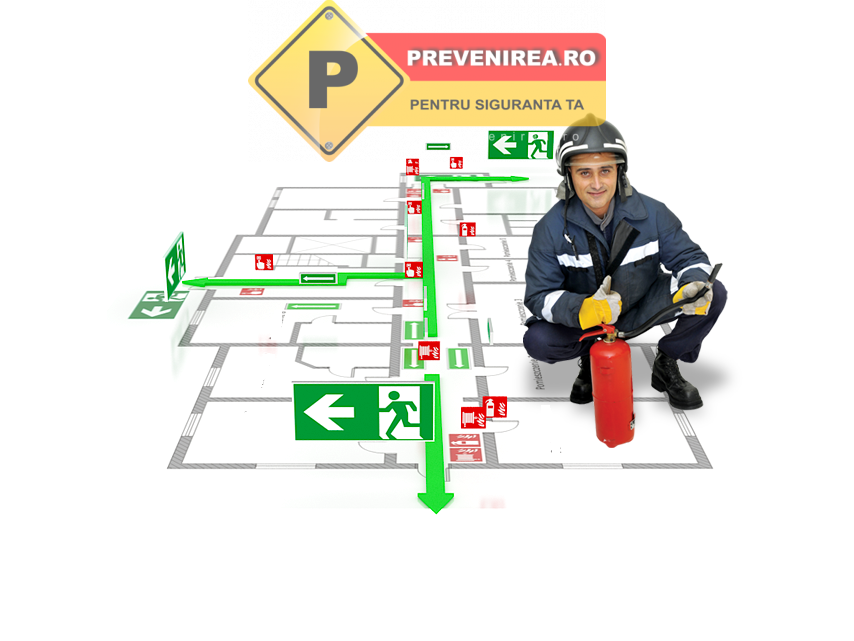 Plan de evacuare in caz de incendiu pentru depozit