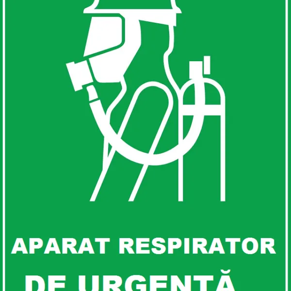 Placuta de siguranta pentru aparat respirator de urgenta