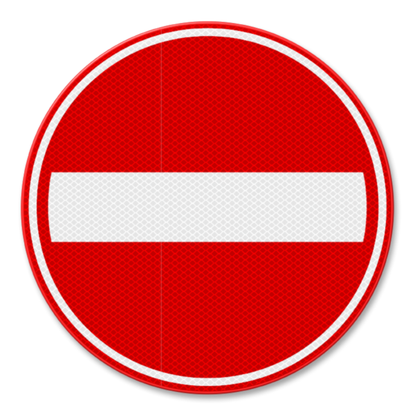 Indicator Rutier - Drum inchis din Aluminiu | Acces Restricționat Vehicule