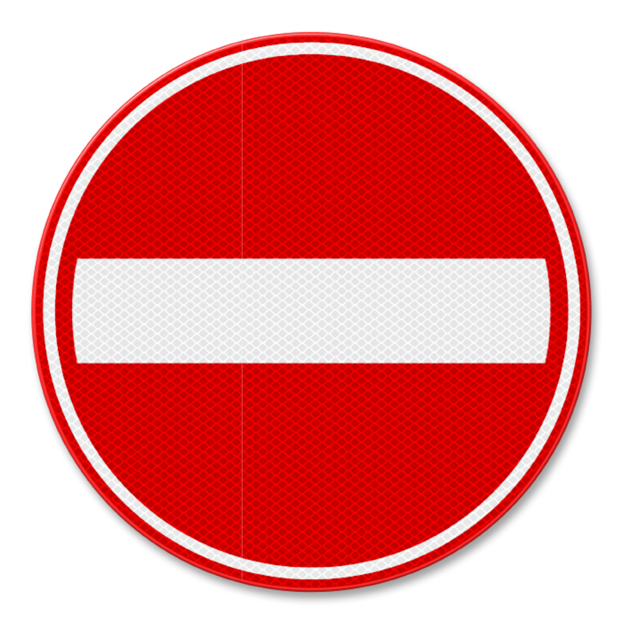 Indicator Rutier - Drum inchis din Aluminiu | Acces Restricționat Vehicule