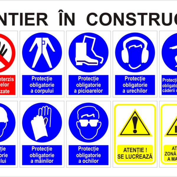 Panou santier in constructii