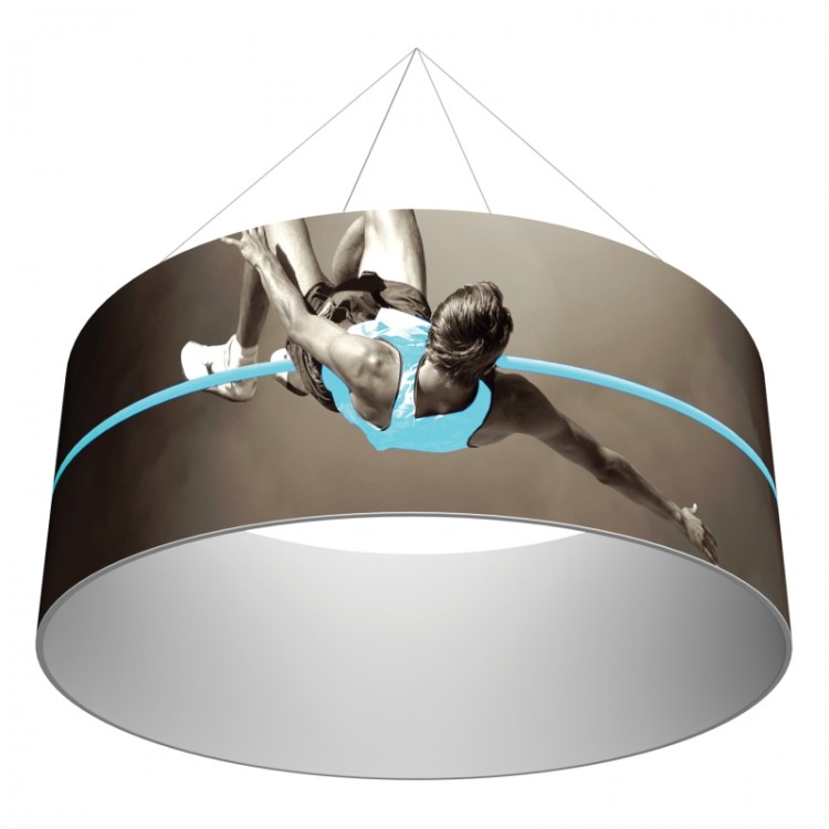 Banner Rotund cu Agățare de Tavan - Perfect pentru Reclame, Oferte și Promoții