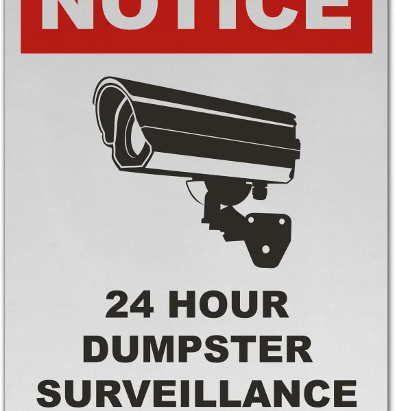 Indicator pentru „Zona Supravegheată 24/7 - Faptele Illegale Vor Fi Urmărite