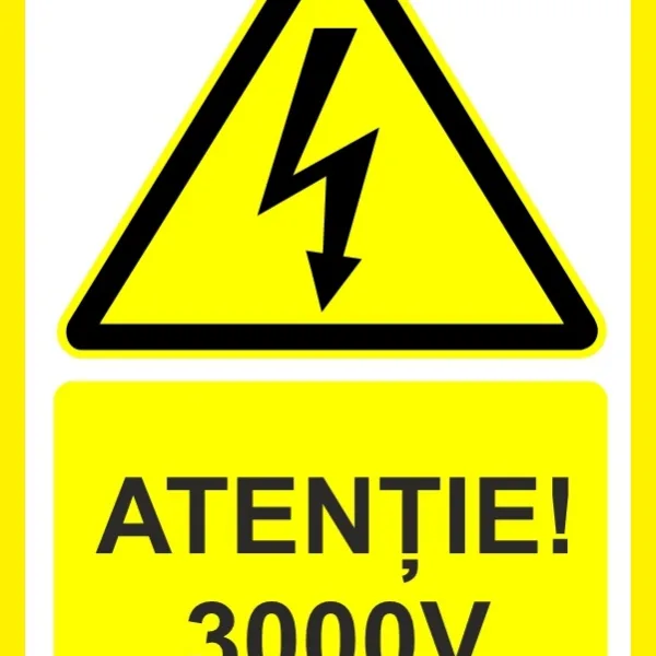 Placuta atentie 3000v