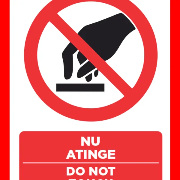 Placuta nu atinge do not touch