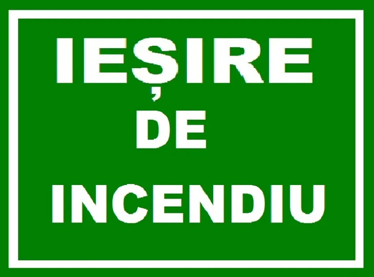 Placuta cu iesire de incendiu