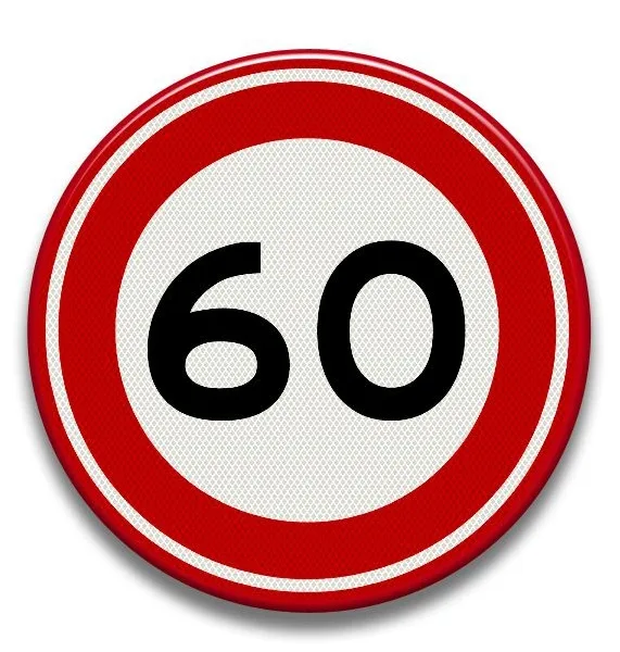 Placuta reflectorizanta cu viteza maxima de 60 km pe ora