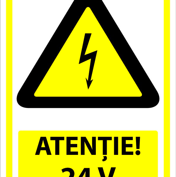 Indicator Atenție 24V pentru Zone cu Risc și Echipamente Electrice