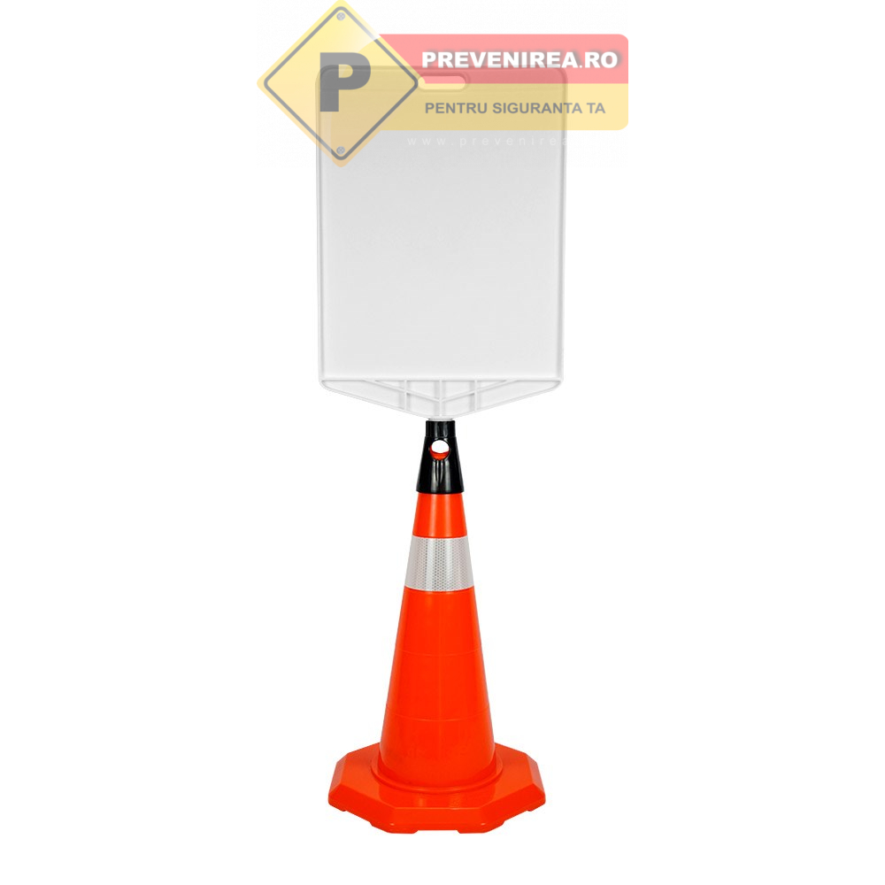 Con de Protecție Flexibil din TPE - 52 cm cu Folie Reflectorizantă