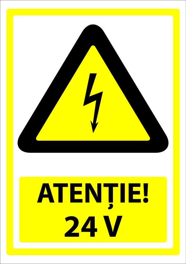 Indicator Atenție 24V pentru Zone cu Risc și Echipamente Electrice