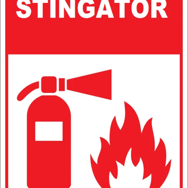 Placuta reflectorizanta pentru stingator